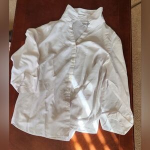 Classic White Button-Up Shirt Dress Barn 22/24W